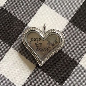 Origami locket with piece of my heart